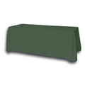 6' Blank Solid Color Polyester Table Throw - Hunter